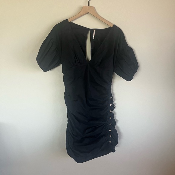 Free People Women’s Black Tastemaker Dress Size M - Picture 5 of 8